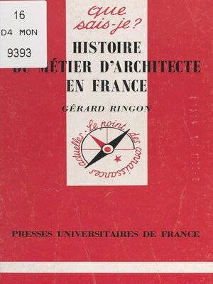 cover image of Histoire du métier d'architecte en France